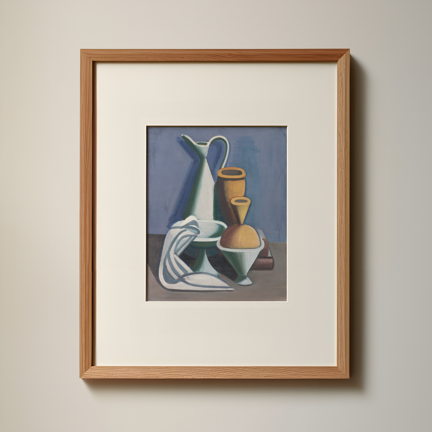 loe-haus-vintage-art-prints-still-life-painting-modernist-art-unique-wall-art-blue-mustard-white-print-kitchen-art-print-verticall-wall-print-gallery-wall-print