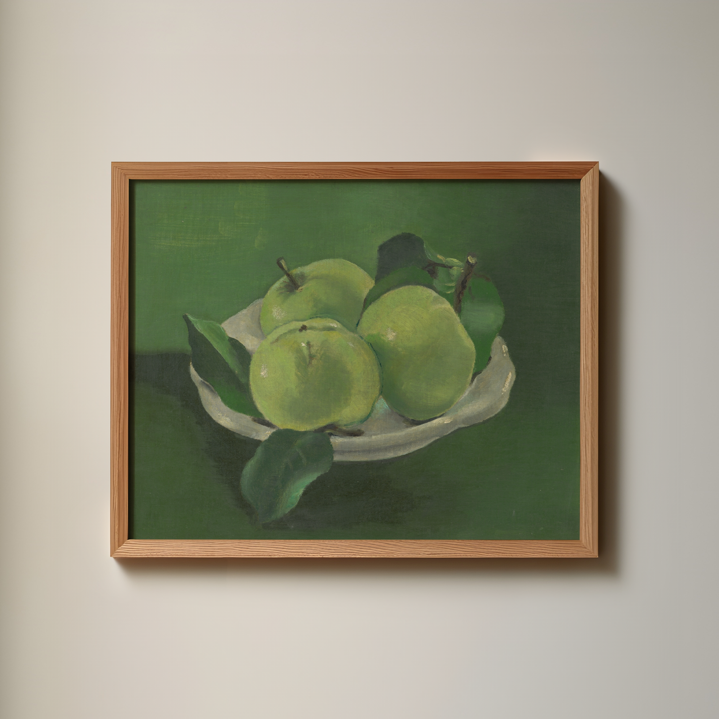 vintage-kitchen-art-print-green-art-print-apple-print-fruit